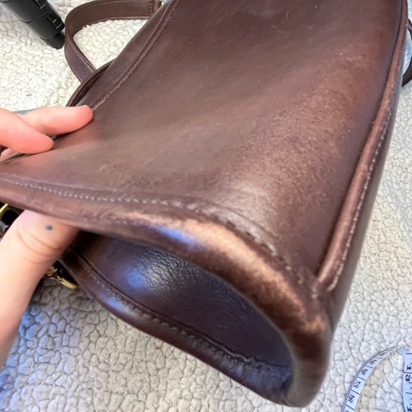 Coach vintage leather Station shoulder crossbody bag - Picture 16 of 17